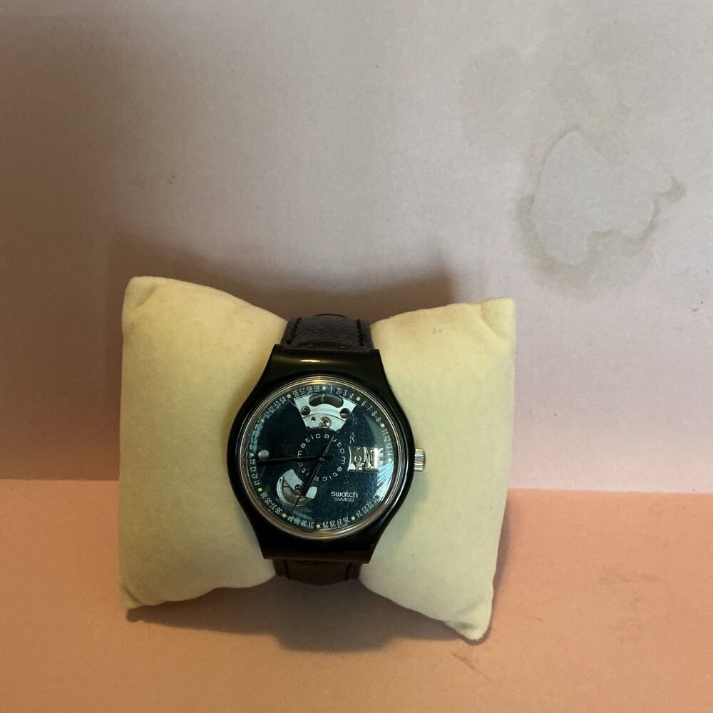 Swatch Watch Automatic SAB100 Black Motion (1991) RARE!